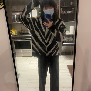 Zebra wool sweater
